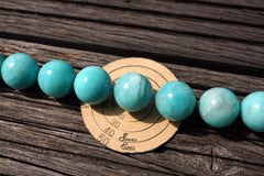 (SPL00048) Peruvian Amazonite round beads