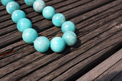 (SPL00048) Peruvian Amazonite round beads