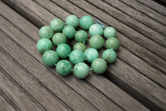 (SPL00085) Chrysoprase 16.5-18.5mm round beads