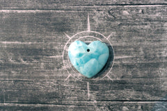 (SPL00066) Larimar large heart pendant