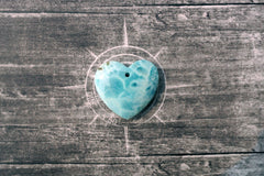 (SPL00066) Larimar large heart pendant