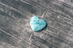 (SPL00066) Larimar large heart pendant