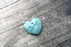 (SPL00066) Larimar large heart pendant