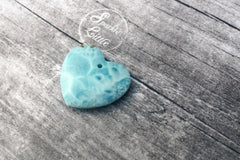 (SPL00066) Larimar large heart pendant
