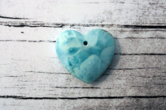 (SPL00066) Larimar large heart pendant