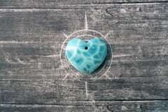 (SPL00067) Larimar large heart pendant