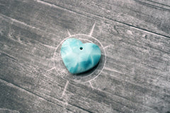 (SPL00067) Larimar large heart pendant