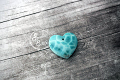 (SPL00067) Larimar large heart pendant