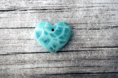 (SPL00067) Larimar large heart pendant