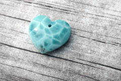 (SPL00067) Larimar large heart pendant