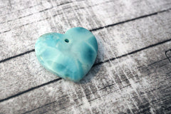 (SPL00067) Larimar large heart pendant