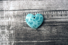 (SPL00067) Larimar large heart pendant