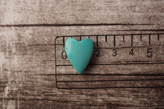 (SPL00081) Sleeping beauty turquoise small heart pendant