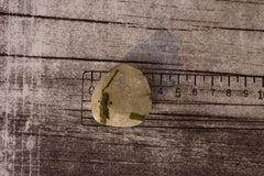 (SPL00135) Green Tourmaline large freeform pendant