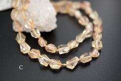 Oregon SunStone facted beads 5.5-17.5mm (ETB01515) Healing stone/Unique jewelry/Vintage jewelry/オレゴンサンストーン