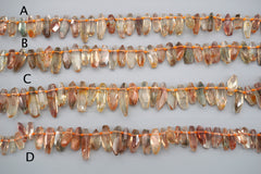 Oregon SunStone facted beads 9-21.5mm (ETB01539) Healing stone/Unique jewelry/オレゴンサンストーン