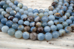 Owyhee Blue Opal round beads 6-7mm (ETB01648) Unique jewelry/Vintage jewelry/Gemstone necklace