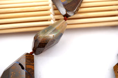 Rare Boulder Opal freeform faceted beads (ETB00457)