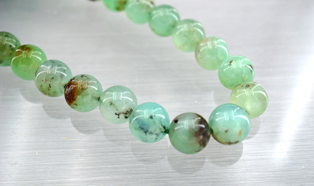 Chrysoprase 10-10.5mm round beads (ETB01322)