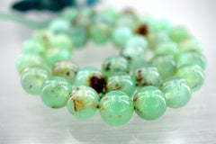 Chrysoprase 10-10.5mm round beads (ETB01322)
