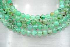 Chrysoprase 7.5-8.5mm round beads (ETB01323)