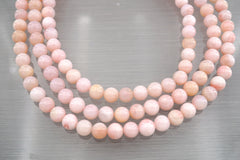 Peruvian Pink Opal 9-10mm round beads (ETB00058)