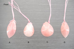 Pink Opal freeform pendant (ETP00307)