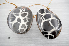 Natural Septarian Nodule Fossils freeform pendant (ETP00302)