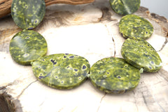 Stichtite/ Atlantisite 34-42mm freeform beads (ETB00344)