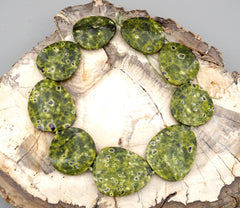 Stichtite/ Atlantisite 34-42mm freeform beads (ETB00344)