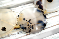 Montana Moss Agate 27-32mm round disc beads (ETB01004)