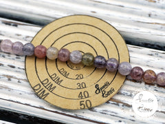 Spinel (Multi-colour) 6mm round beads (ETB01023)