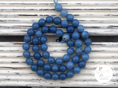 Owyhee Blue Opal 7.5-8mm round beads (ETB01064)