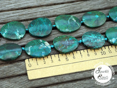 Natural Amazing Blue Peruvian Chrysocolla freeform beads (ETB01076)