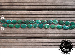 Natural Amazing Blue Peruvian Chrysocolla freeform beads (ETB01076)