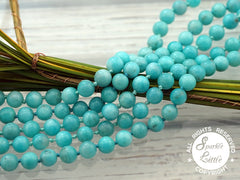 Peruvian Amazonite 9-10mm round beads (ETB01093)