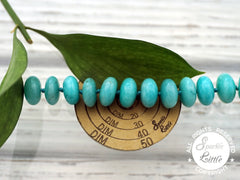 Peruvian Amazonite 13-14mm rondelle beads (ETB01095)