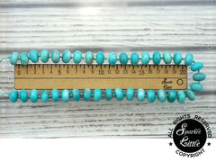 Peruvian Amazonite 13-14mm rondelle beads (ETB01095)