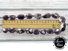 Salvia Chalcedony freeform beads (ETB01098)