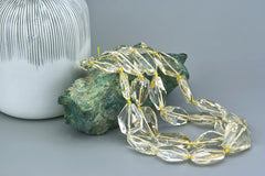 Natural Citrine quartz faceted beads A grade (ETB01114)