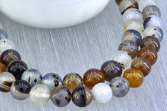 Montana Moss Agate 10.5-12.5mm round beads (ETB01119)