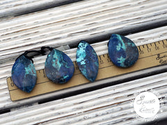 Rare and beautiful Shattuckite freeform pendant  (ETP00260)