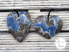 Owyhee Blue Opal heart shape pendant  (ETP00271)