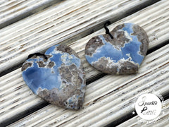 Owyhee Blue Opal heart shape pendant  (ETP00271)