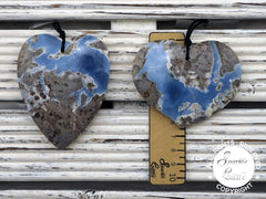 Owyhee Blue Opal heart shape pendant  (ETP00271)