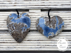 Owyhee Blue Opal heart shape pendant  (ETP00271)