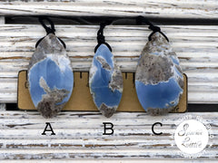 Owyhee Blue Opal freeform pendants  (ETP00273)