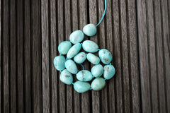 Peruvian Amazonite 15-19mm pebble beads (ETB00778)