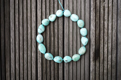 Peruvian Amazonite 15-19mm pebble beads (ETB00778)