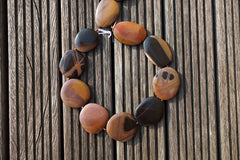 Mexican Picture Jasper 30-42mm freeform beads (ETB00502)